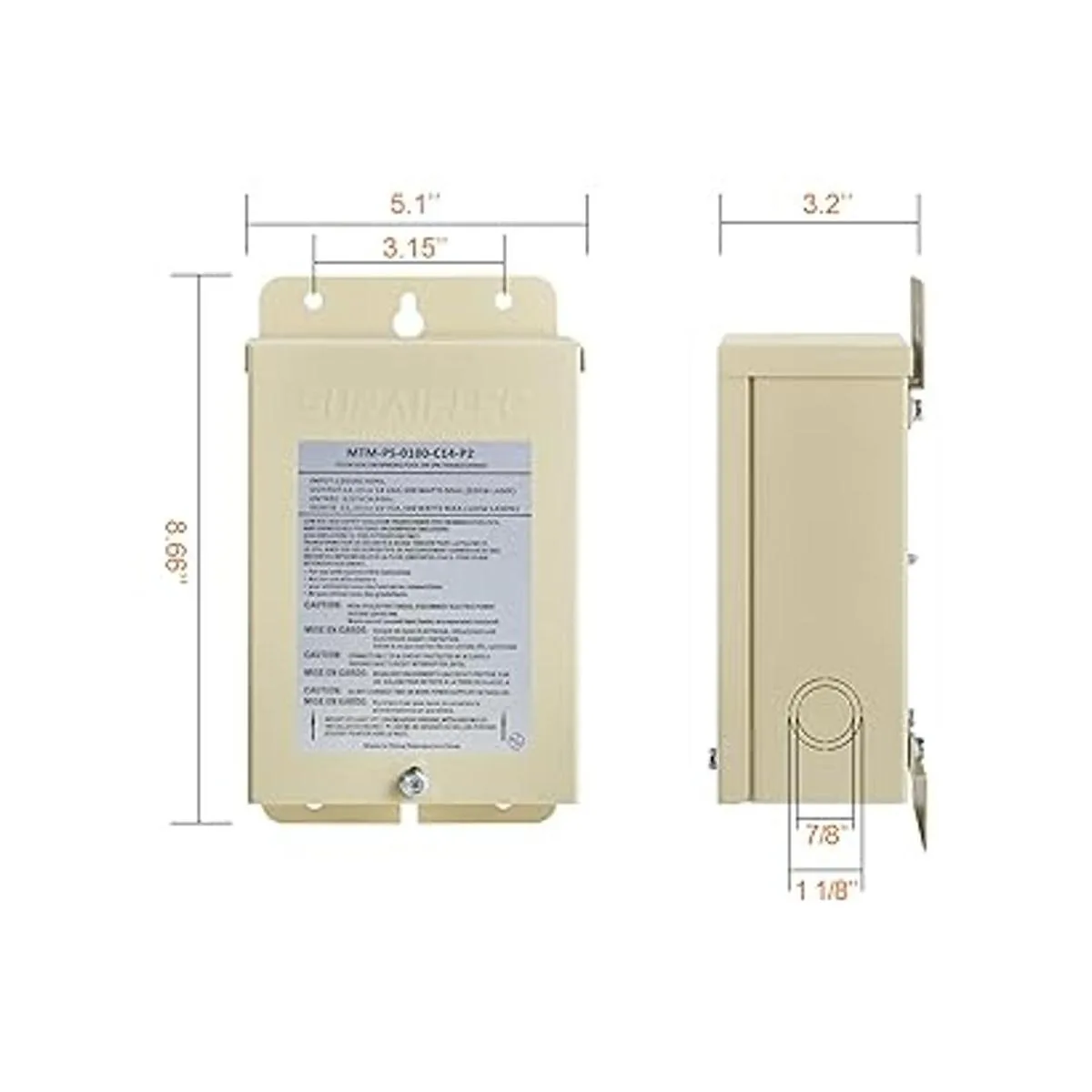 Suraielec Transformador de luz de piscina de 100 W 120 V_7