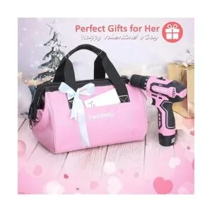 FASTPRO Juego de taladro rosa de 175 piezas de 12 V_6