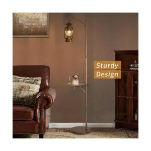 Beaysyty Lámparas de pie ajustables con bandeja de farol_4