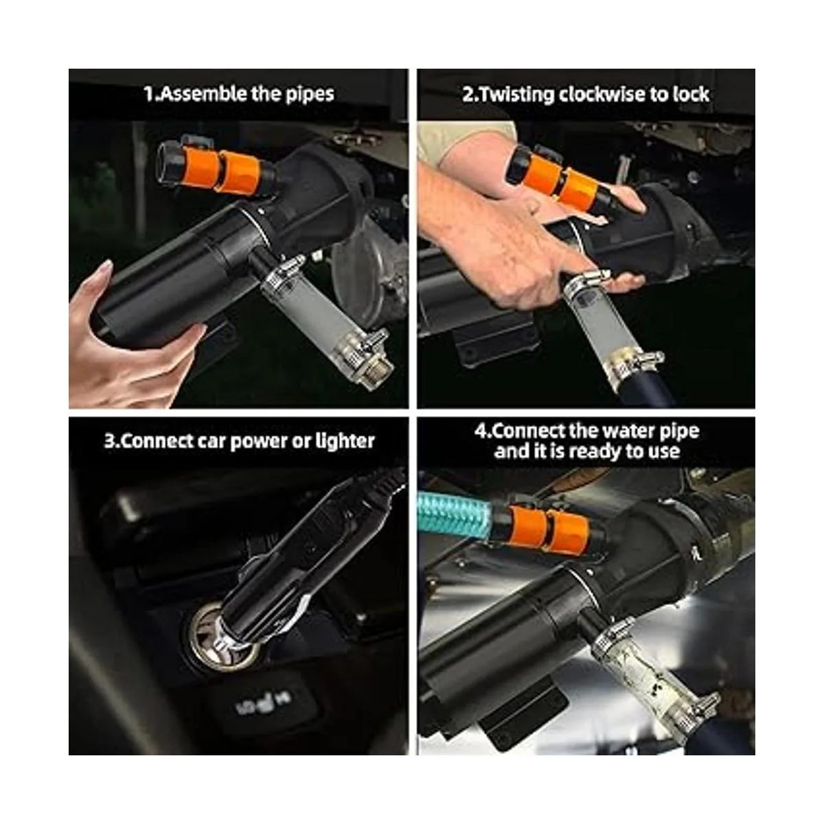 Bomba maceradora de RV de 12 V para manguera de RV bomba_7