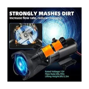 Bomba maceradora de RV de 12 V para manguera de RV bomba_5