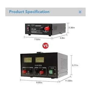 Universal Compact Bench Power Supply 30 Amp Regulated Home_3