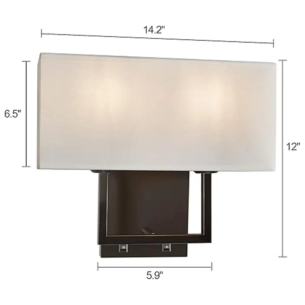 PASSICA DECOR Moderno aplique de pared de tela blanca con_4