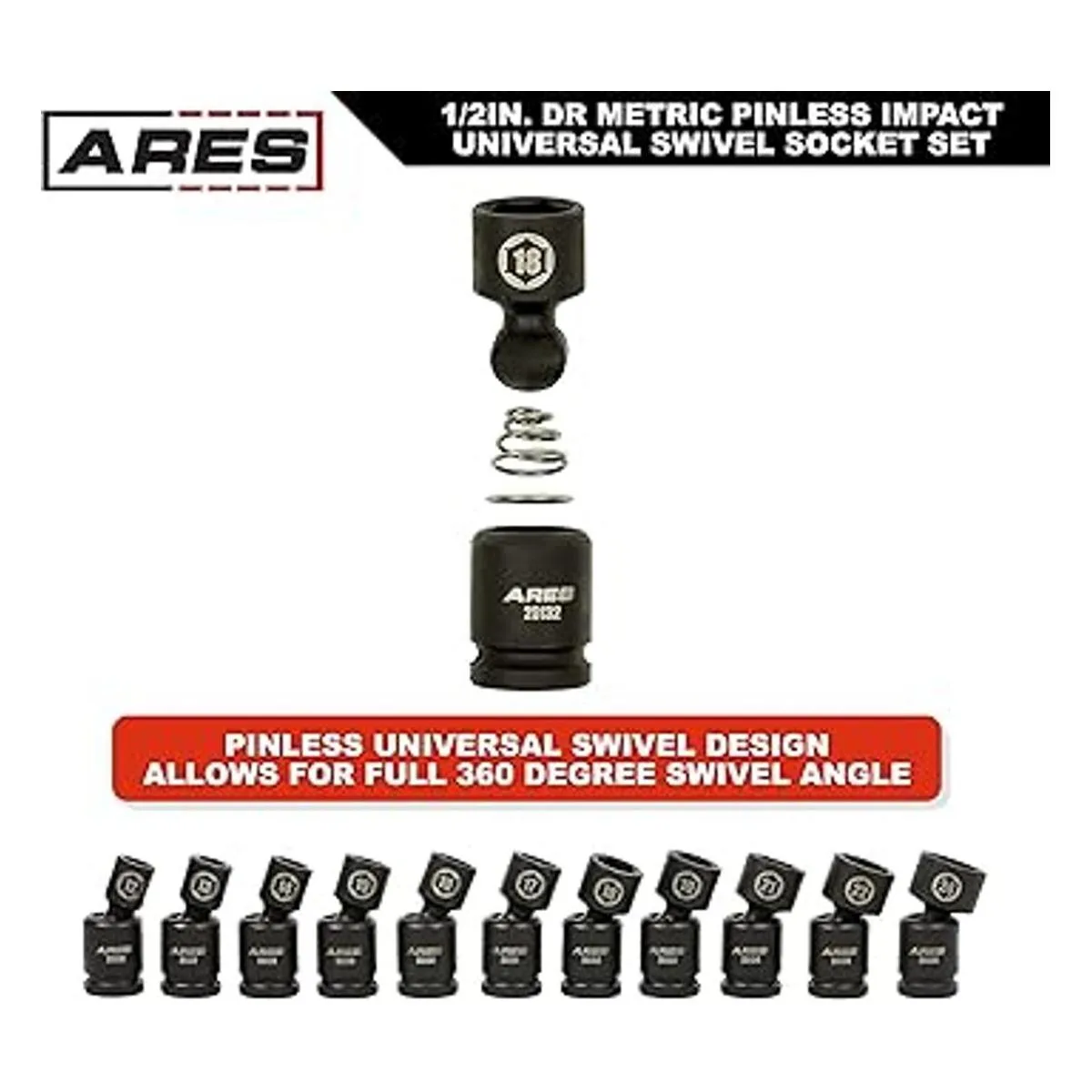 ARES 25125 Juego de llaves de impacto giratorias_4