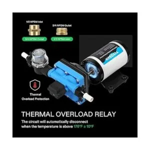 VIVOSUN Bomba de presión de agua bomba de agua de_5