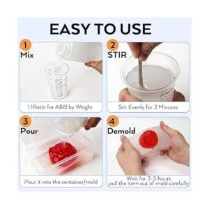 Nicpro Kit de fabricación de moldes de silicona de 15 A_6
