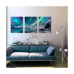 Arte de pared de casa de campo pintura de paisaje de_6