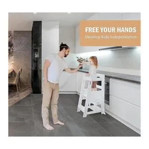 TOETOL Taburete de bambú para niños pequeños diseño de_2