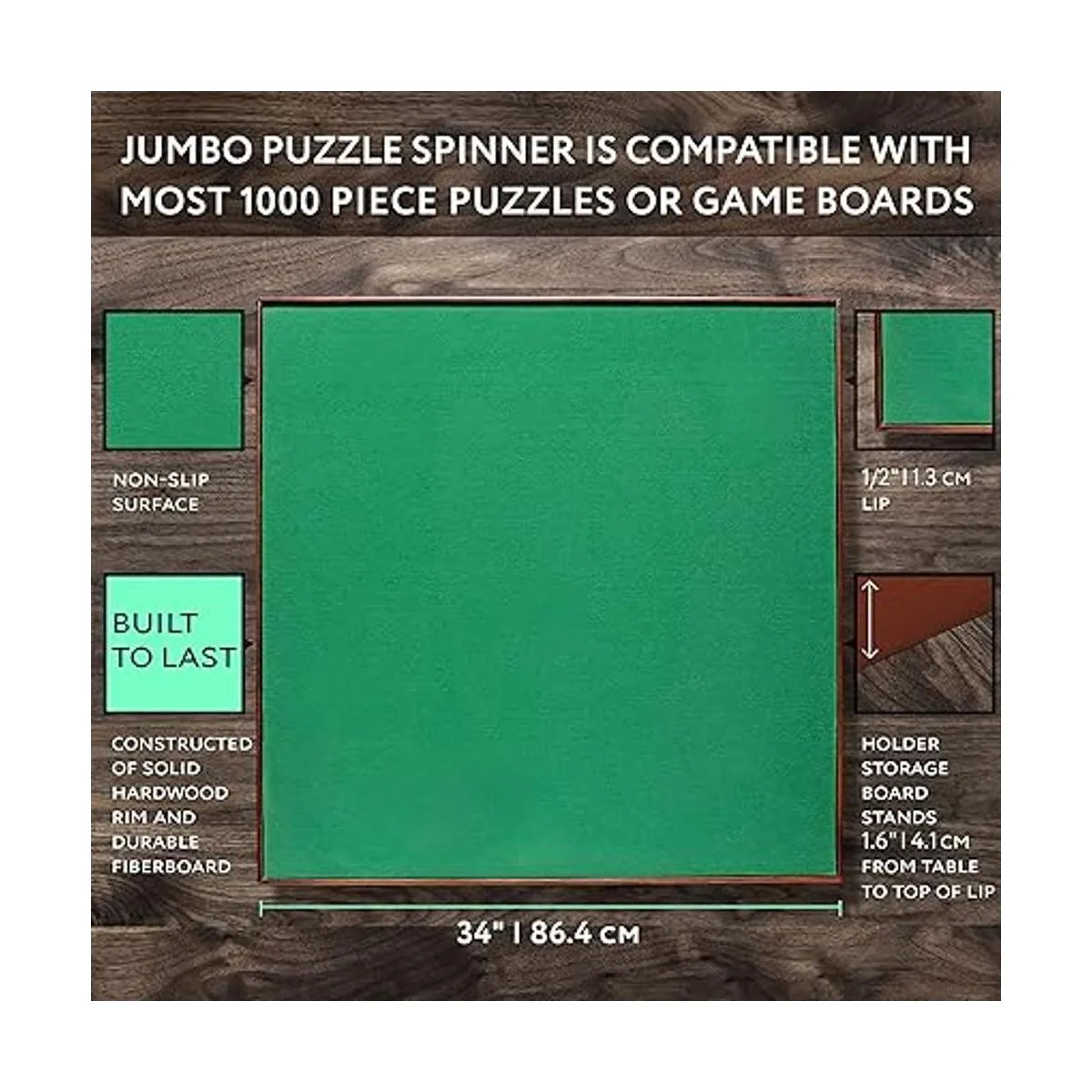 Jigitz Spinner de rompecabezas Soporte cuadrado de 34_3