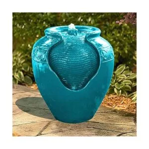 Peaktop Fuente de suelo de maceta acristalada para_2