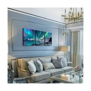 Arte de pared de casa de campo pintura de paisaje de_2