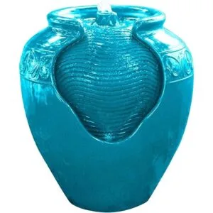 Peaktop Fuente de suelo de maceta acristalada para_1