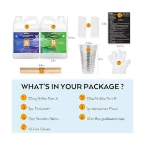 Nicpro Kit de fabricación de moldes de silicona de 15 A_7