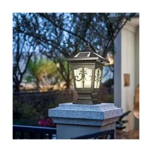 PTOUG Lámpara solar LED de casquillo de poste IP65_6