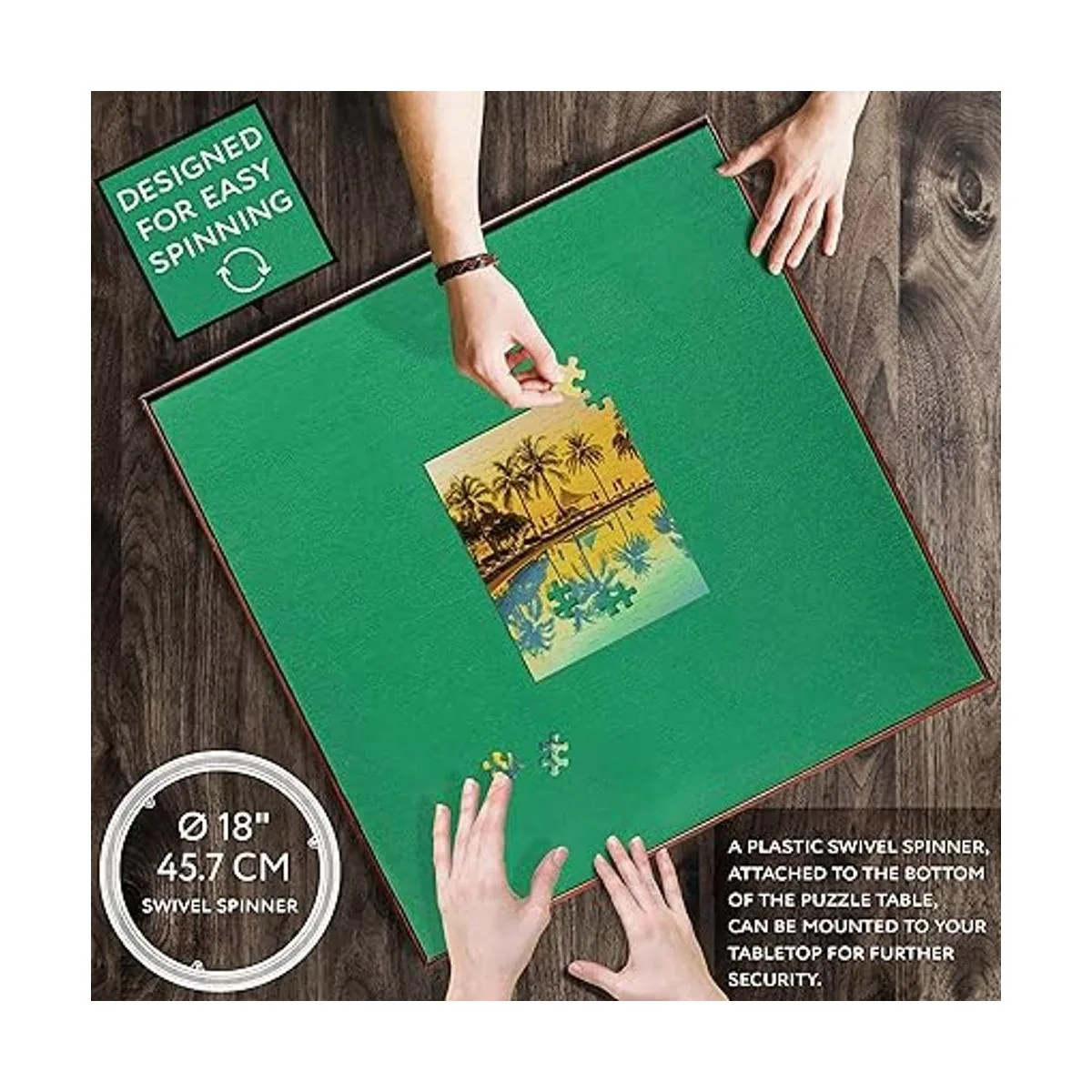 Jigitz Spinner de rompecabezas Soporte cuadrado de 34_4