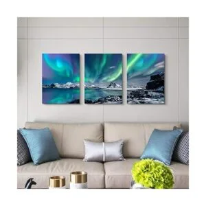 Arte de pared de casa de campo pintura de paisaje de_3