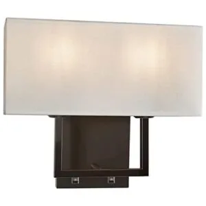 PASSICA DECOR Moderno aplique de pared de tela blanca con_1