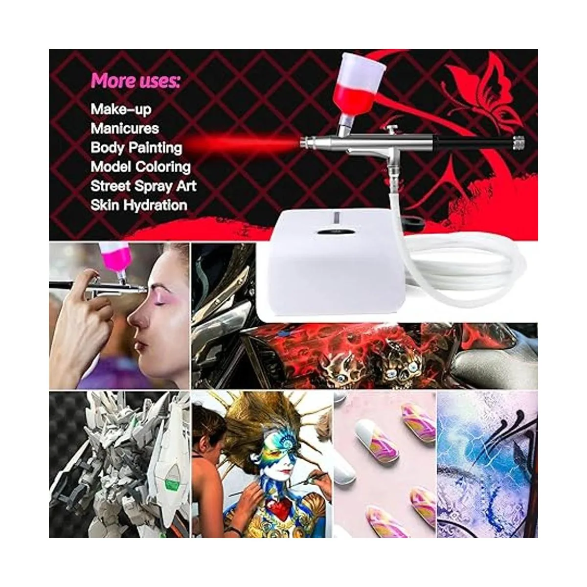 Kit de decoración de aerógrafo para pasteles con_7