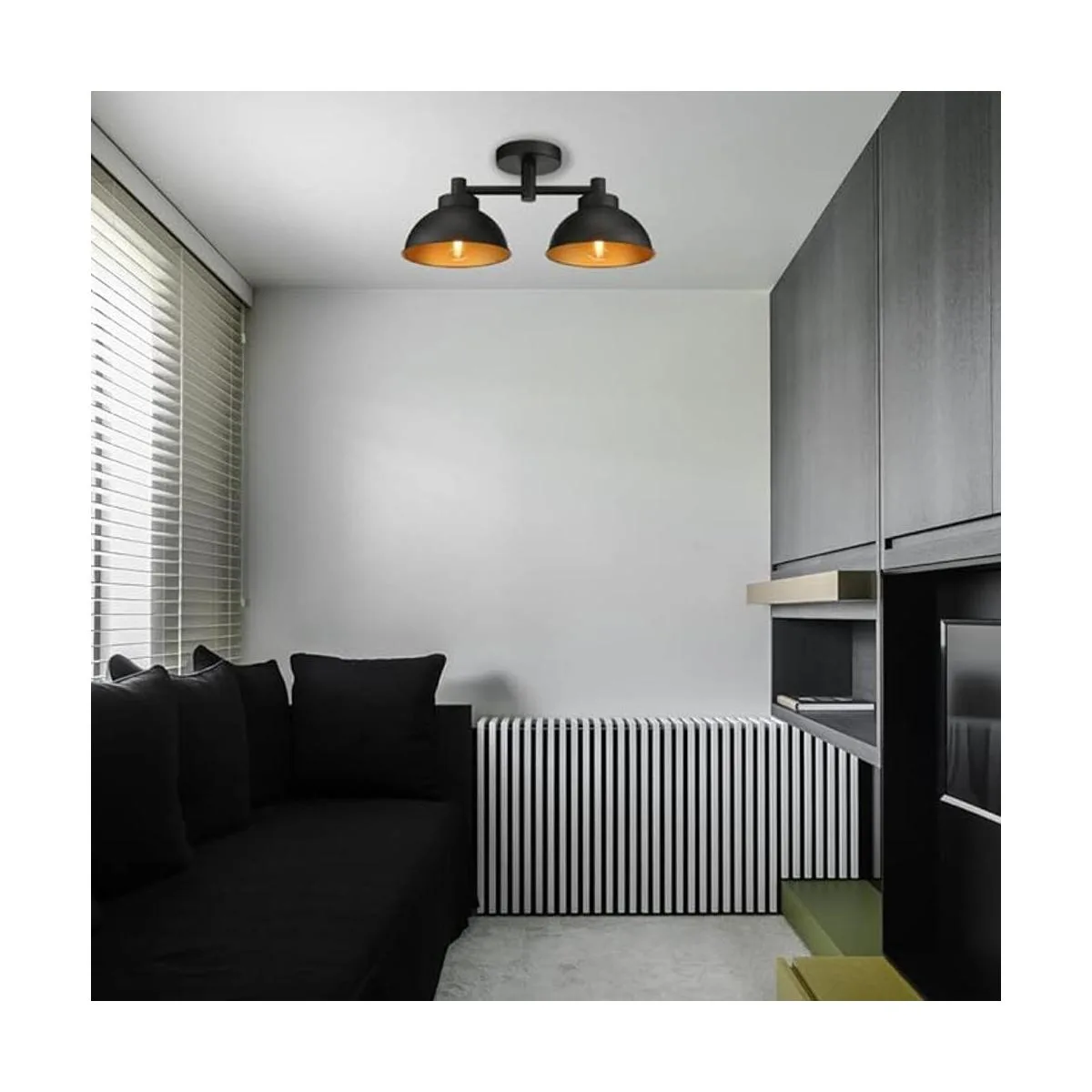 Pathson 2 luces de techo lámpara de techo vintage_5