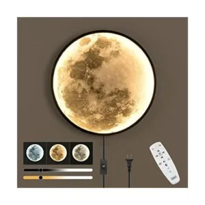 Lámpara de pared regulable con enchufe de luna moderna_1