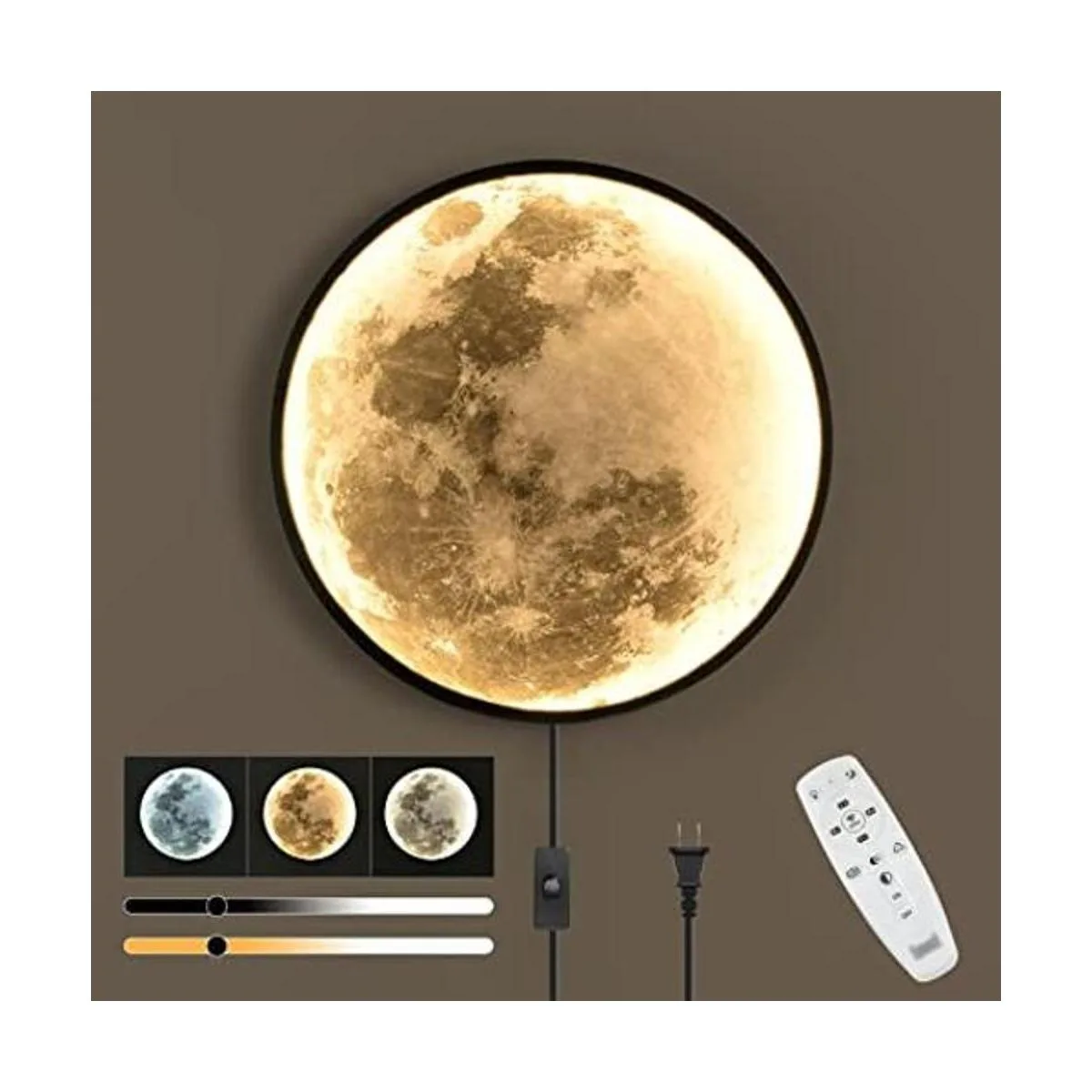 Lámpara de pared regulable con enchufe de luna moderna_1