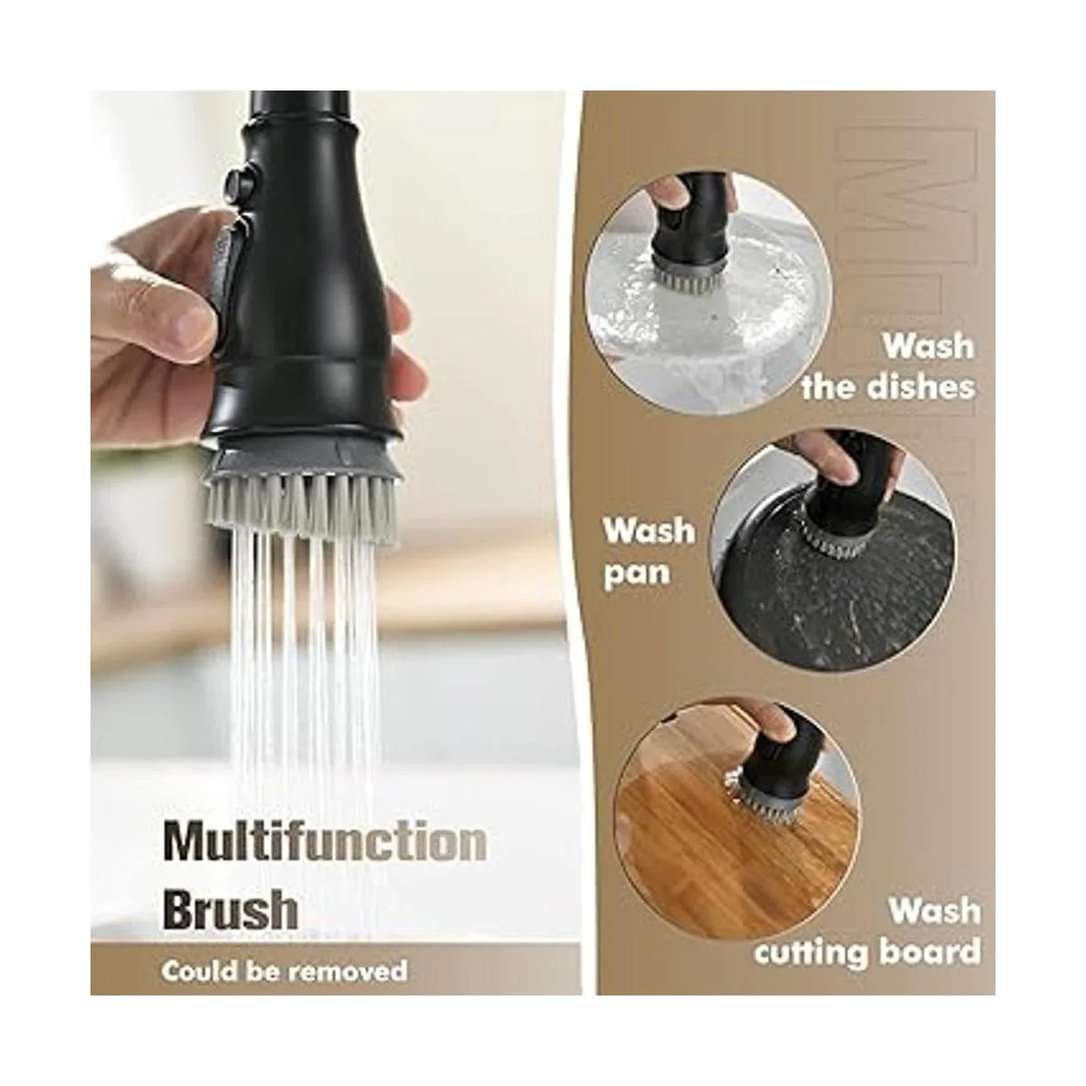 APPASO Grifo de cocina de 3 agujeros grifo de cocina de_4