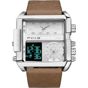 FEICE Reloj deportivo digital LED cuadrado analógico de_1
