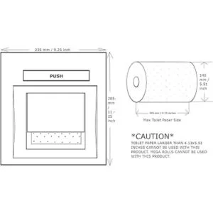 KAISERAUM Soporte de papel higiénico empotrable con_6