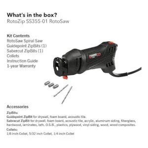 Rotozip ss355 10 55 Amp alta velocidad espiral sistema_3