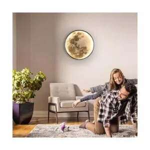 Lámpara de pared regulable con enchufe de luna moderna_5