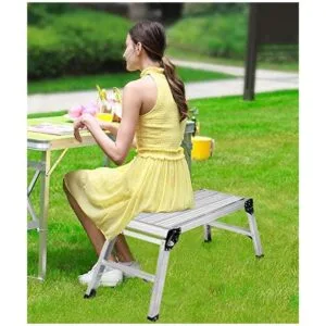 Escalera de plataforma de trabajo plataforma de aluminio_4