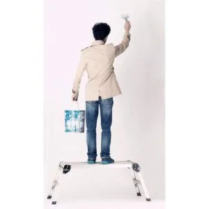 Escalera de plataforma de trabajo plataforma de aluminio_2