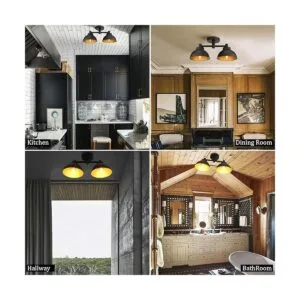 Pathson 2 luces de techo lámpara de techo vintage_4