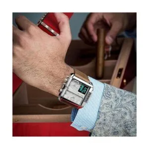 FEICE Reloj deportivo digital LED cuadrado analógico de_6