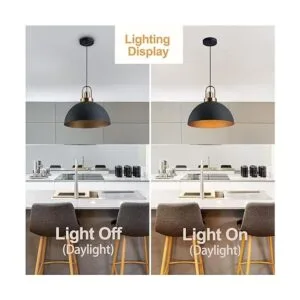 Lámpara colgante vintage de 13.58 pulgadas cúpula rústica_4