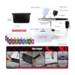 Kit de decoración de aerógrafo para pasteles con_3