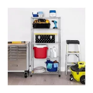 Seville Classics Estantería de alambre de 5 niveles con_2