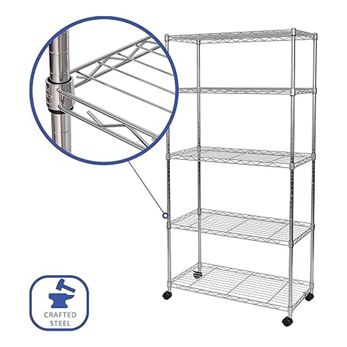 Seville Classics Estantería de alambre de 5 niveles con_5