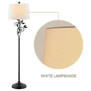 Maxax Lámpara de pie tradicional luz de lectura con_3