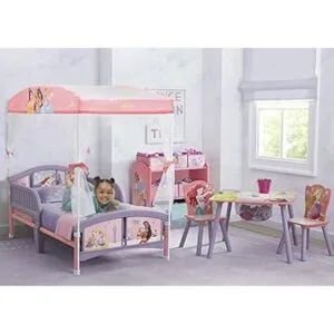 Delta Children Canopy Cama para niños pequeños princesa_2