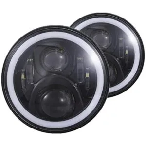 Faros delanteros LED redondos de 7 pulgadas compatibles_1