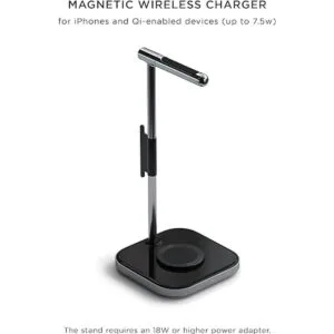 Satechi Soporte para auriculares 2 en 1 con cargador_2