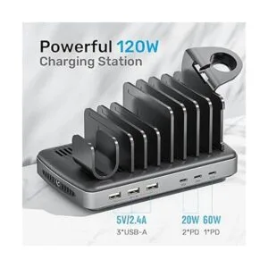 Unitek Estación de carga USB para múltiples dispositivos_2