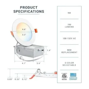 PARMIDA 16 unidades 4 pulgadas 5CCT iluminación_2