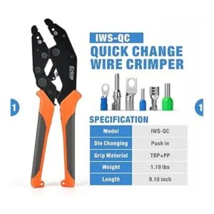 IWISS Juego de herramientas de crimpadora de alambre de_2