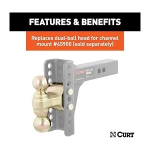 CURT 45912 Bola doble de repuesto para enganche de_4