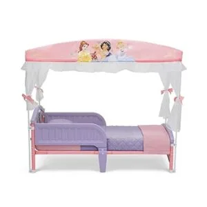 Delta Children Canopy Cama para niños pequeños princesa_5