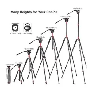 Trípode de video Avella A154P Trípode de cámara de video_6