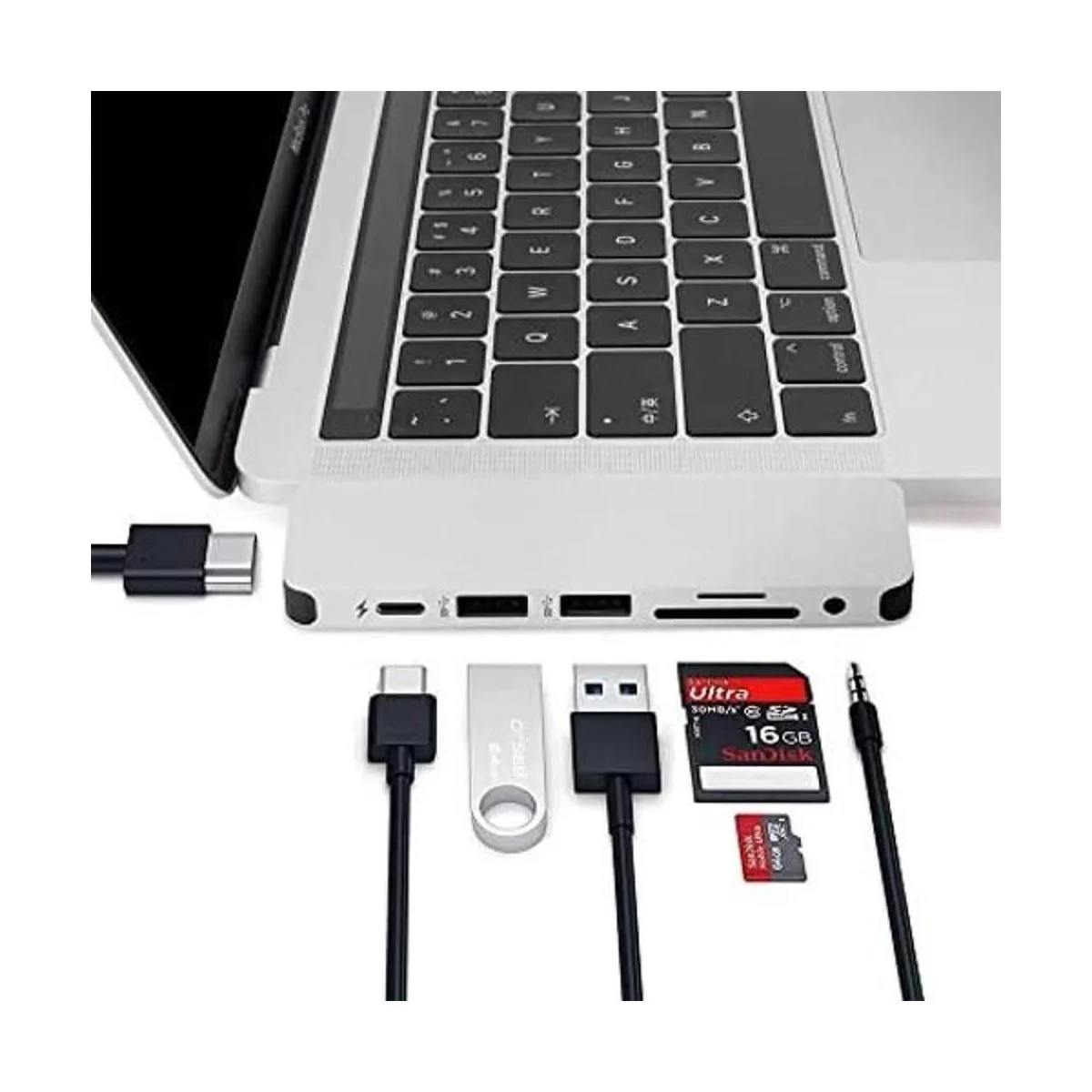 Adaptador de concentrador HyperDrive USBC Sanho Solo 7 en_1