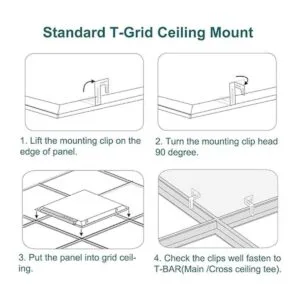 Kadision Paquete de 2 luces LED de panel plano de 2 x 2_5